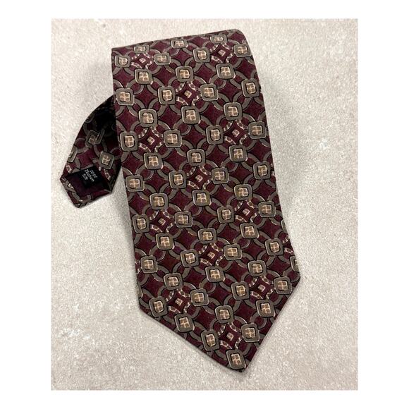 100% Italian Silk - Vintage Zylos by George Machado Men's Tie - Picture 1 of 8